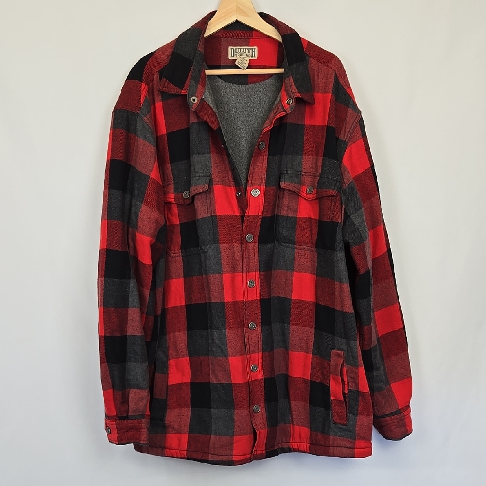 Duluth Trading Plaid Jacket - Size XL TALL